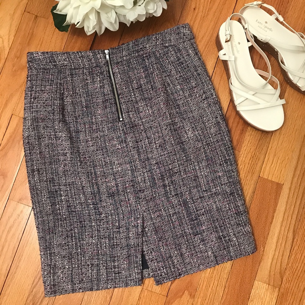 🔥🔥J. CREW: Vintage-Style Wool Pastel Mix Skirt